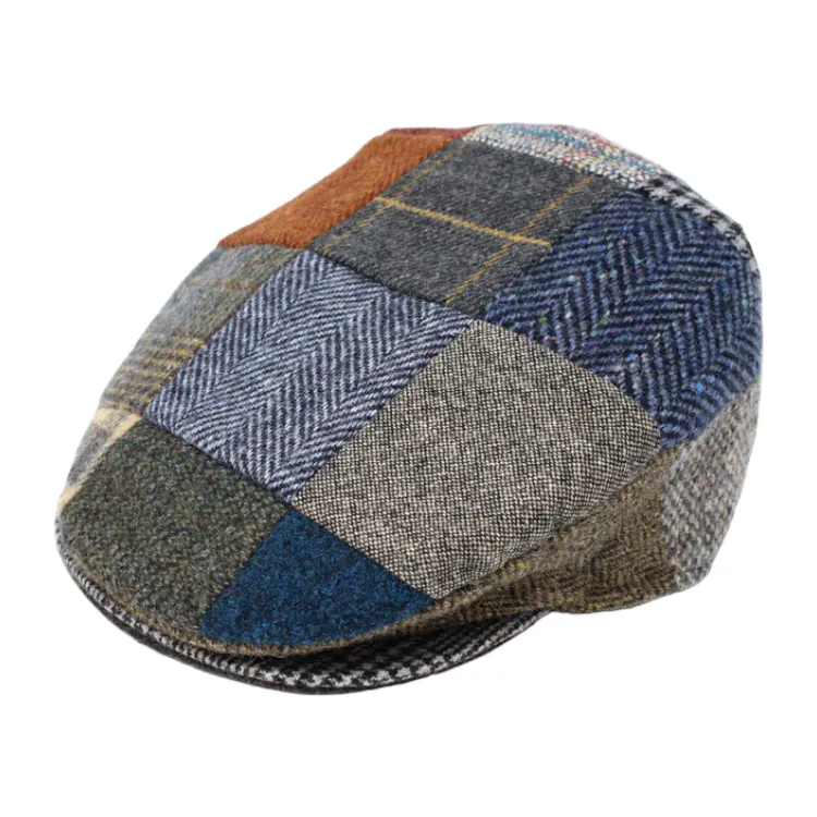 Hanna Patch Vintage Wool Cap - Patchwork