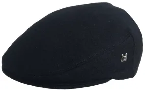 Headchange Made in USA Wool Blend Ivy Newsboy Cap Black