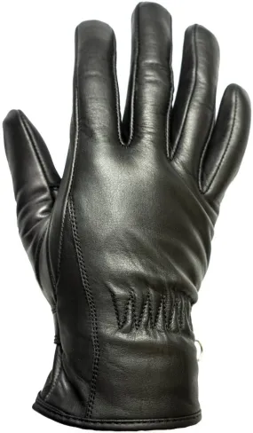 Helstons First summer motorcycle gloves, black