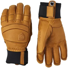 Hestra Fall Line five-finger gloves, yellow