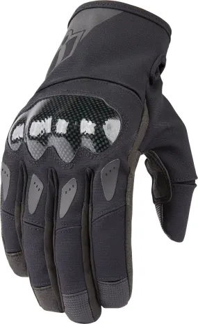 Icon Stormhawk motorcycle gloves, black