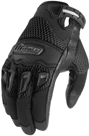 Icon Twenty Niner motorcycle gloves, black