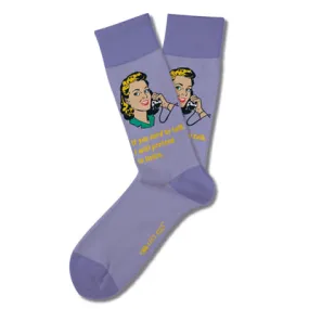 If You Need to Talk, I Will Pretend To Listen - Retro Remix Socks