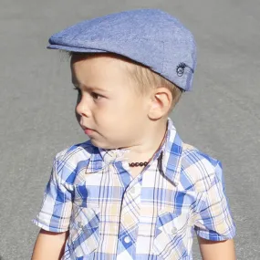 Knuckleheads Groovy Denim Flat Cap For Boys