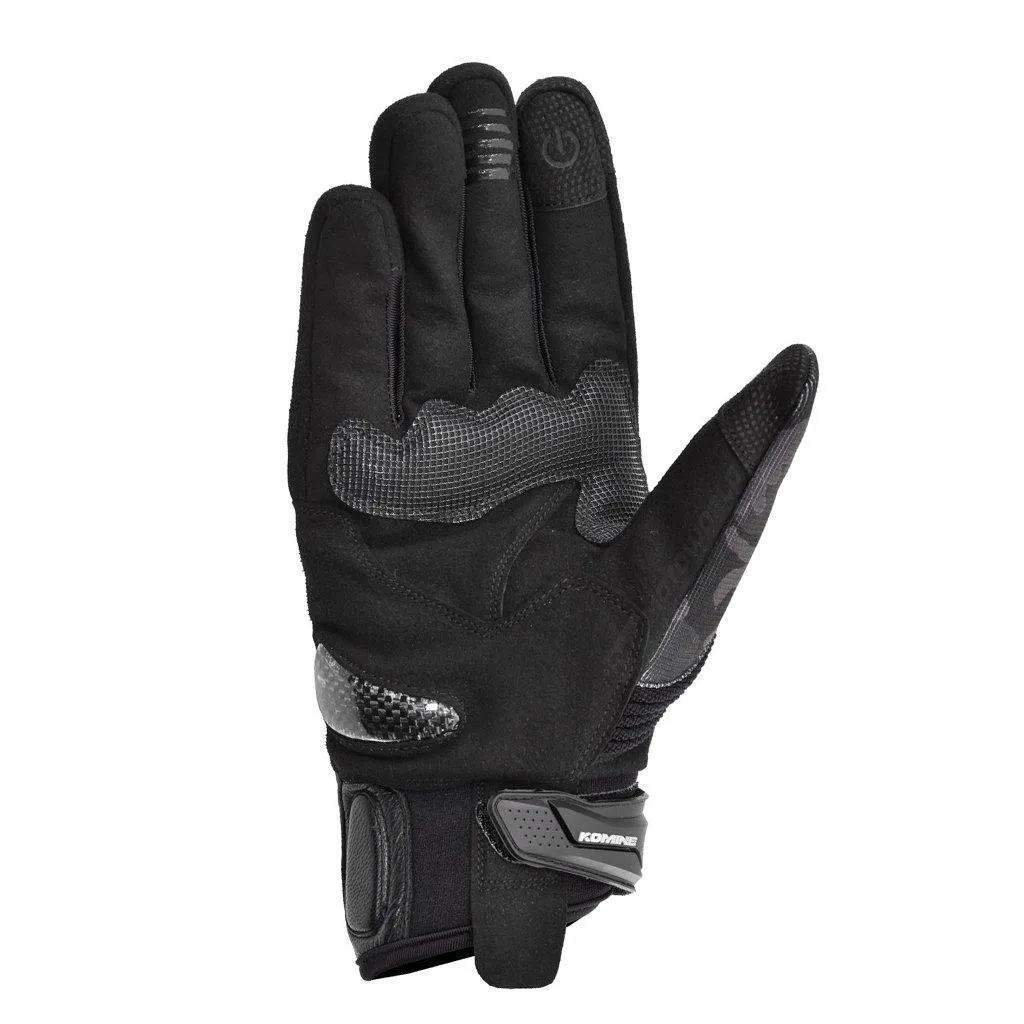 KOMINE GK-234 PROTECT LEATHER MESH GLOVES