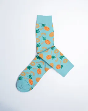 Men's Aloha Pineapple Tropical Crew Socks