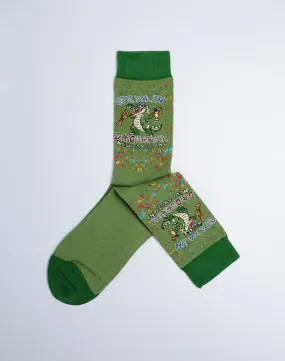 Men's In Da Quarter Party Alligator Crew Socks