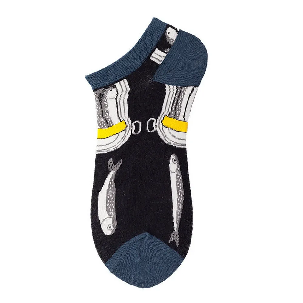 Mox Personalized Oil Painting Low Cut Thin Socks for Unisex