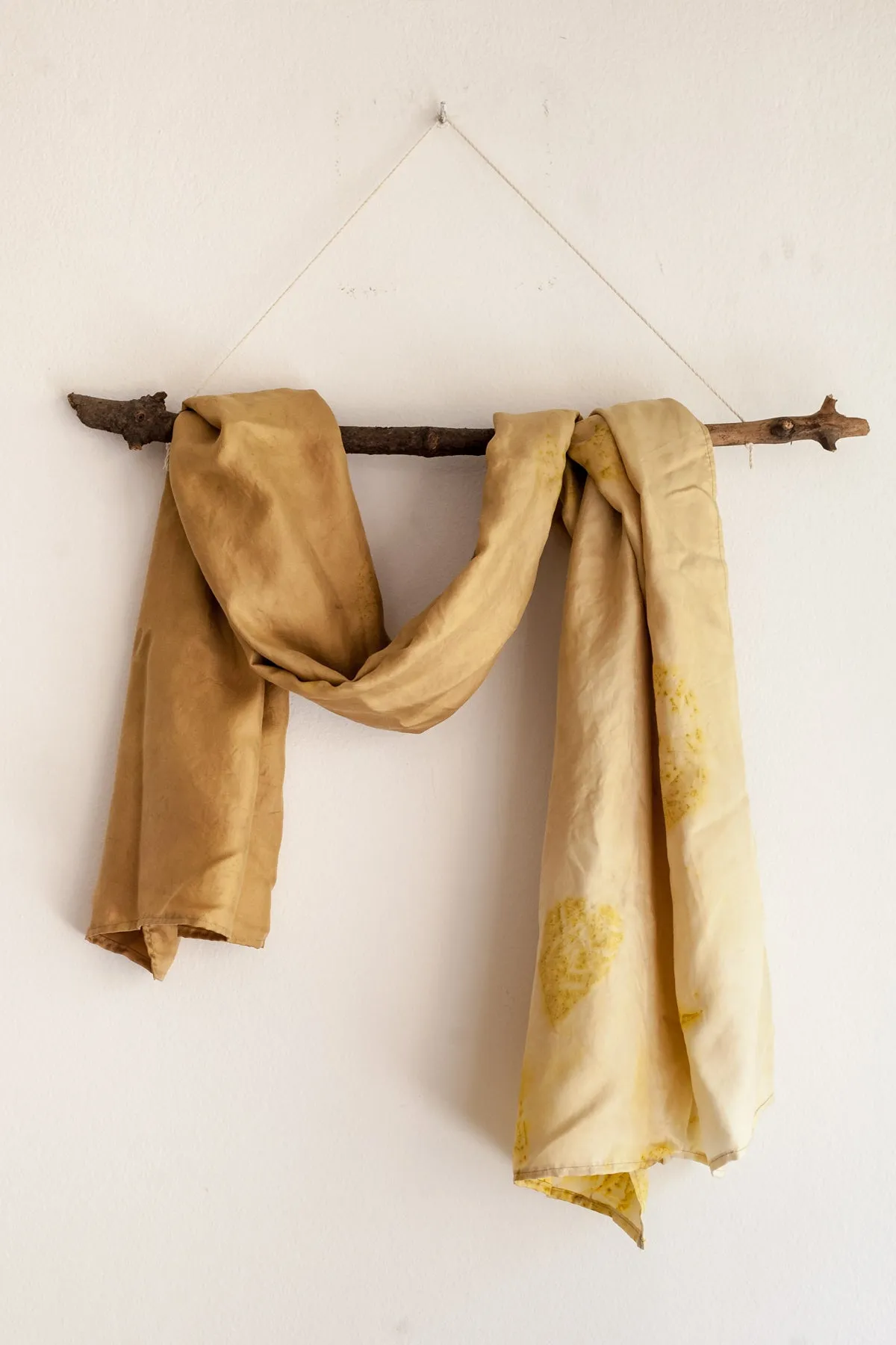 Naturally Dyed Silk Scarf by Keti Handmade