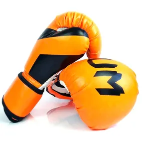 NW-036 Boxing Gloves Adult Professional Training Gloves Fighting Gloves Muay Thai Fighting Gloves, Size: 6oz(Fluorescent Orange)