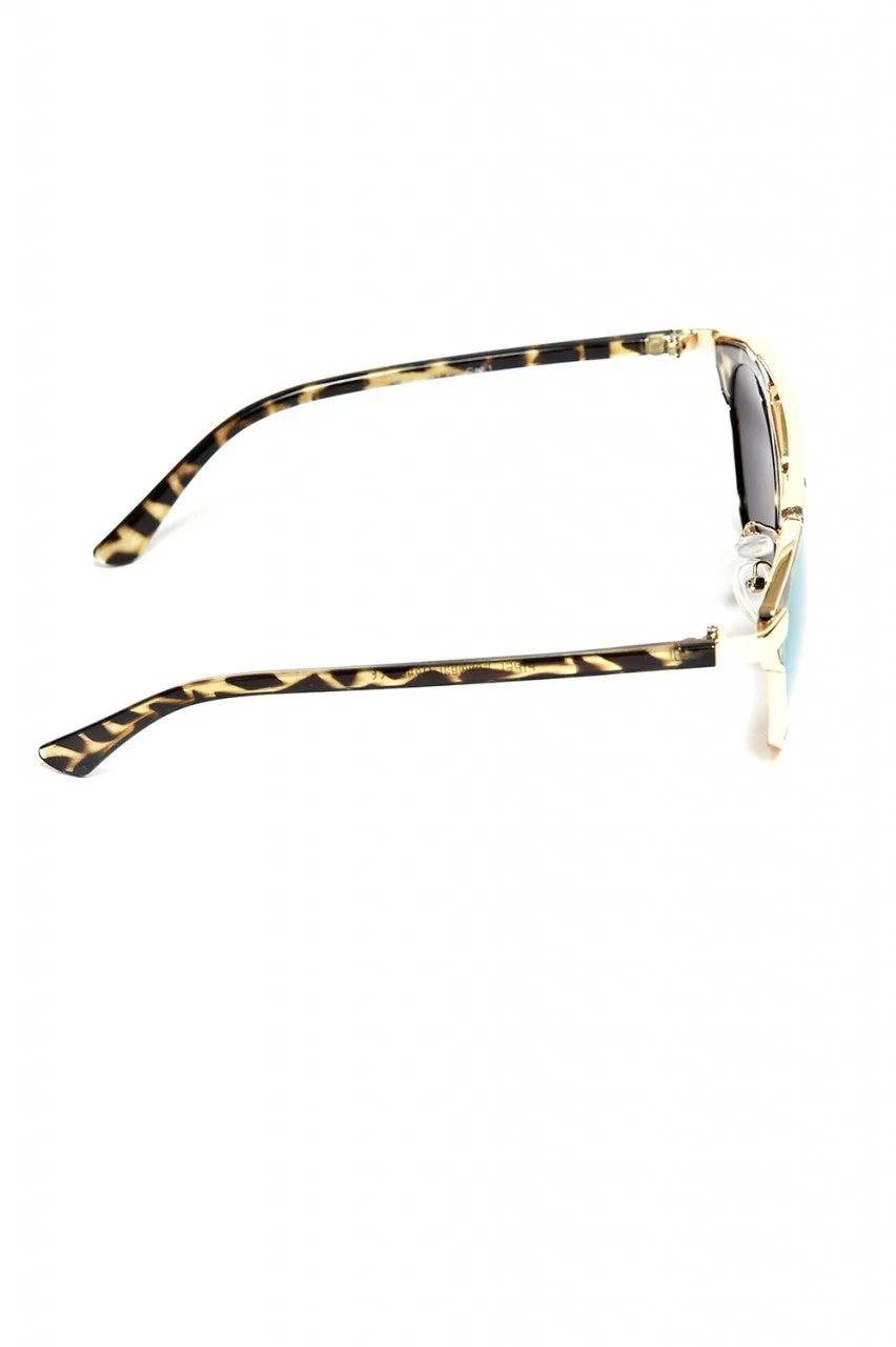 Open Frame             Reflective Sunglasses