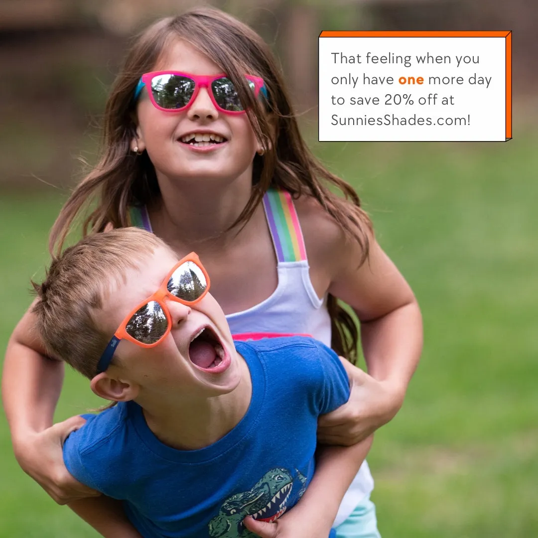 Orange and Blue Two-Toned Sunglasses