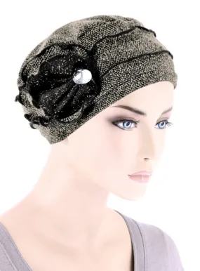 Pleated Winter Hat Beige