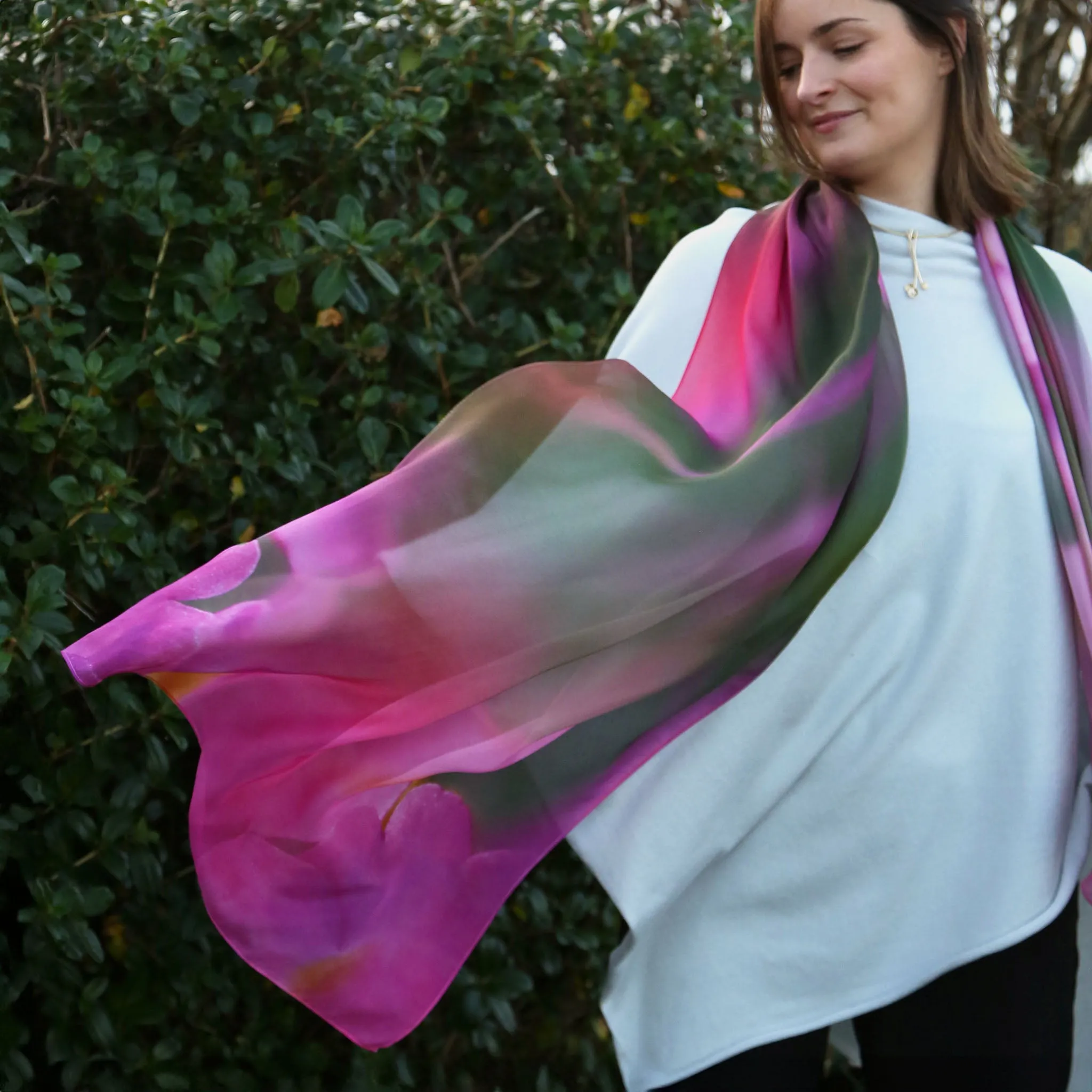 Primula Scotica Silk Scarf