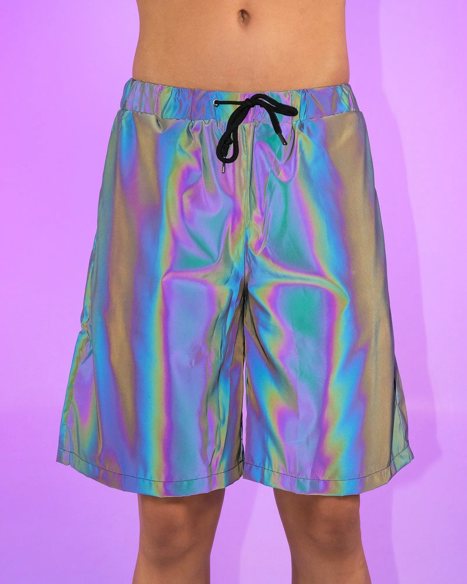 Rainbow Reflective Men's Shorts