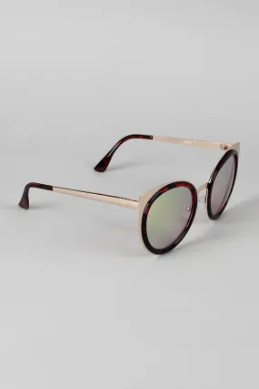 Redux Metallic Frame Cat Eye Sunglasses