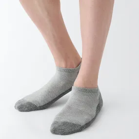 Right Angle Pile Two-Tone Sneaker Socks