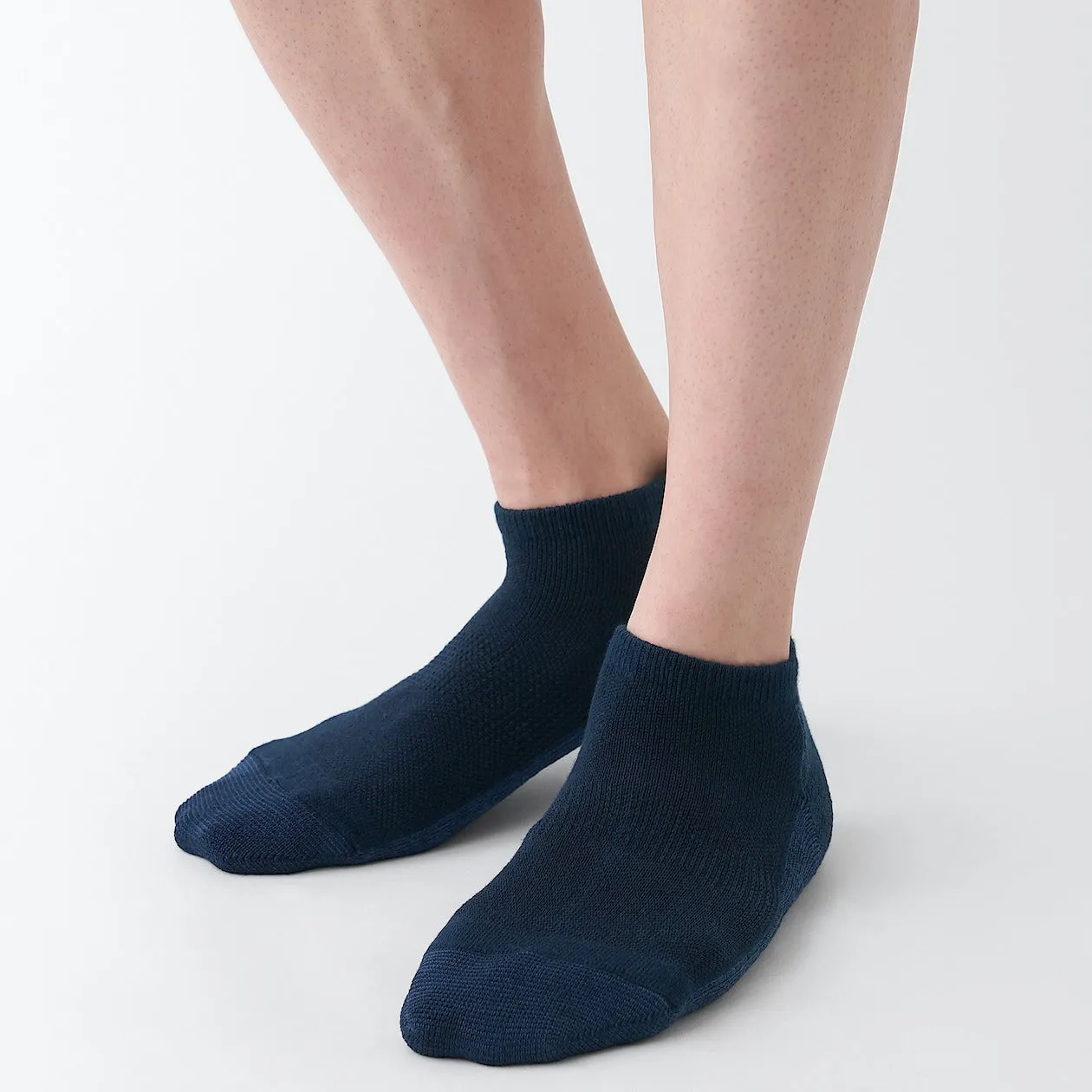 Right Angle Pile Two-Tone Sneaker Socks