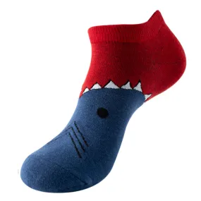 Shark Pattern Low Cut Socks (One Size) 鯊魚圖案船襪 (均碼) (均碼) HS202284