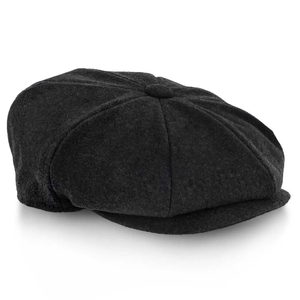 Shelby - Walrus Hat Wool Blend 8 Panel Newsboy Cap