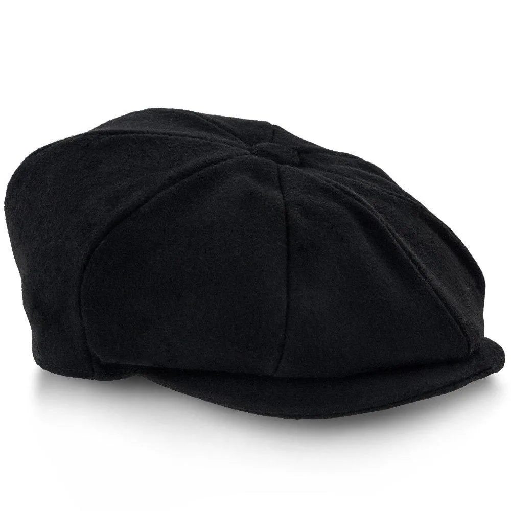 Shelby - Walrus Hat Wool Blend 8 Panel Newsboy Cap