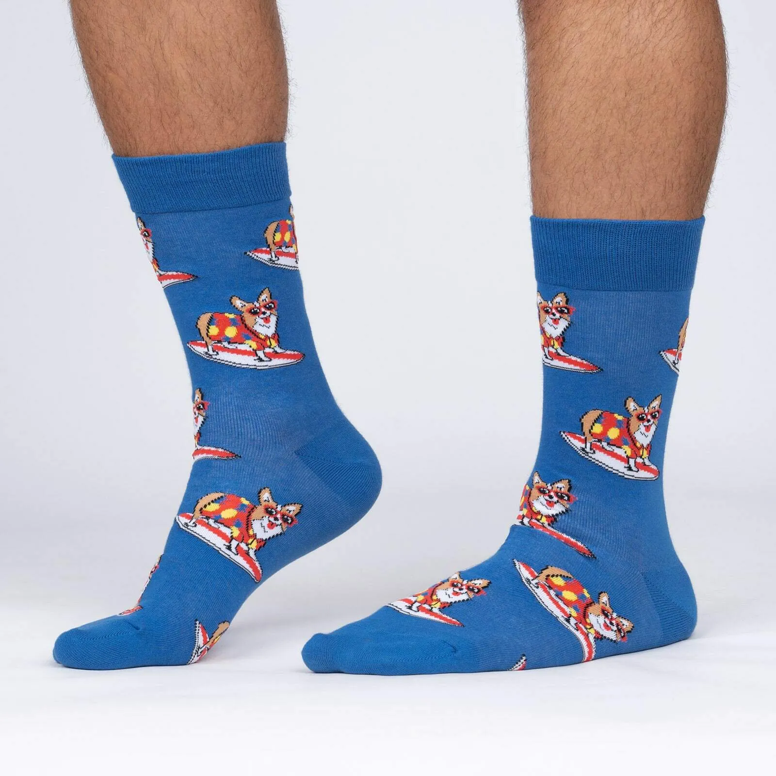 Sock it to Me Corgi-bunga! Mens Crew Socks