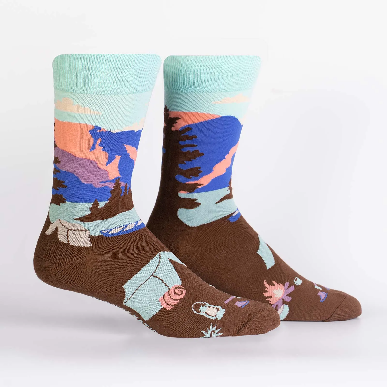 Sock it to Me Glacier National Park Mens Crew Socks