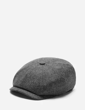 Stetson Hatteras Donegal Newsboy Cap (Wool Mix) - Grey