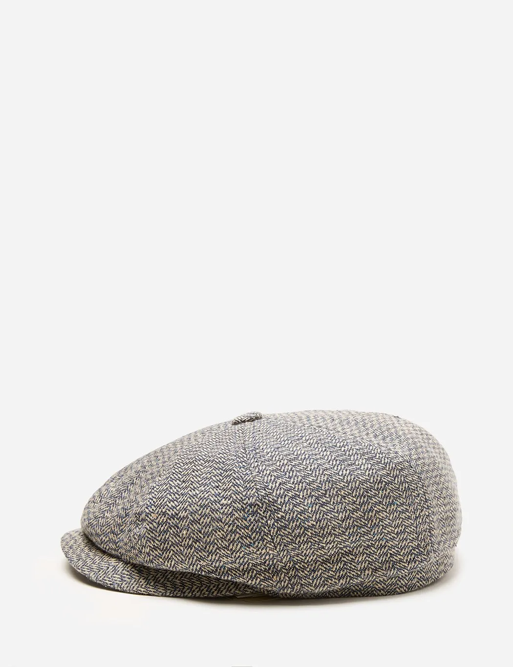 Stetson Hatteras Newsboy Cap (Silk/Wool ) - Beige/Blue