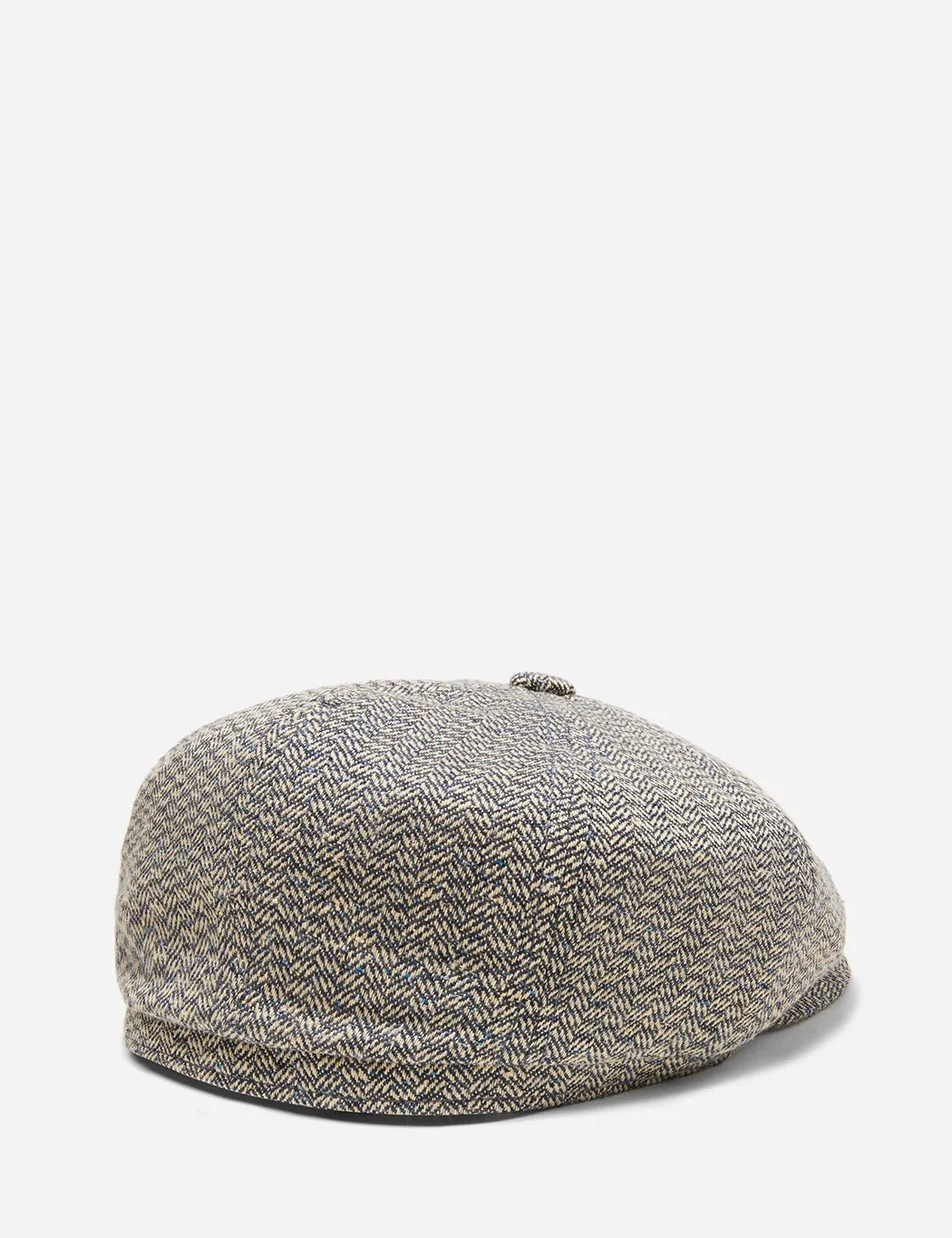 Stetson Hatteras Newsboy Cap (Silk/Wool ) - Beige/Blue