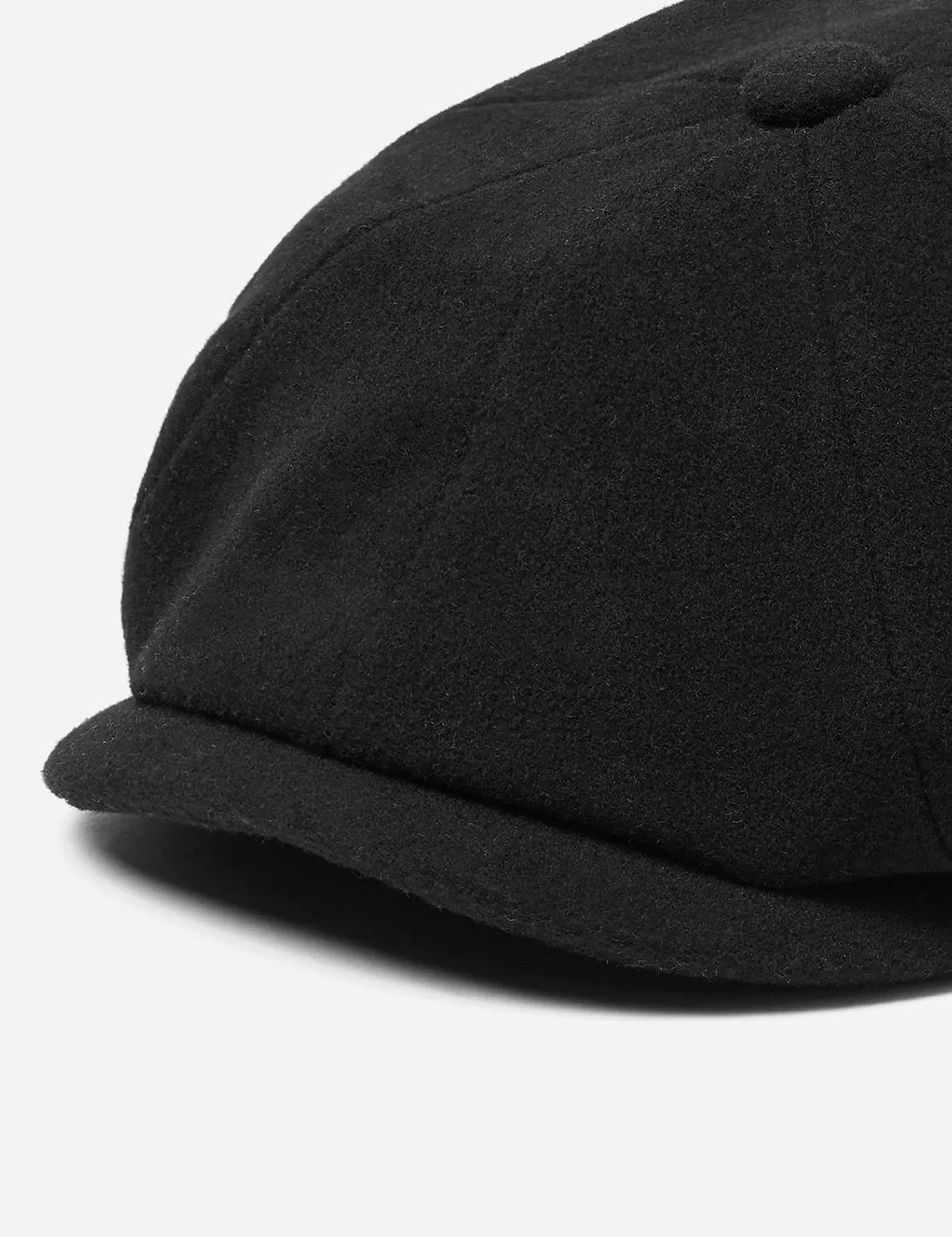 Stetson Hatteras Newsboy Cap (Wool/Cashmere) - Black