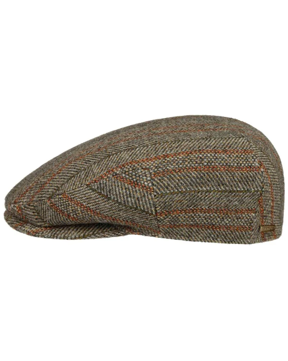 Stetson Kent Herringbone Stripe Flat Cap