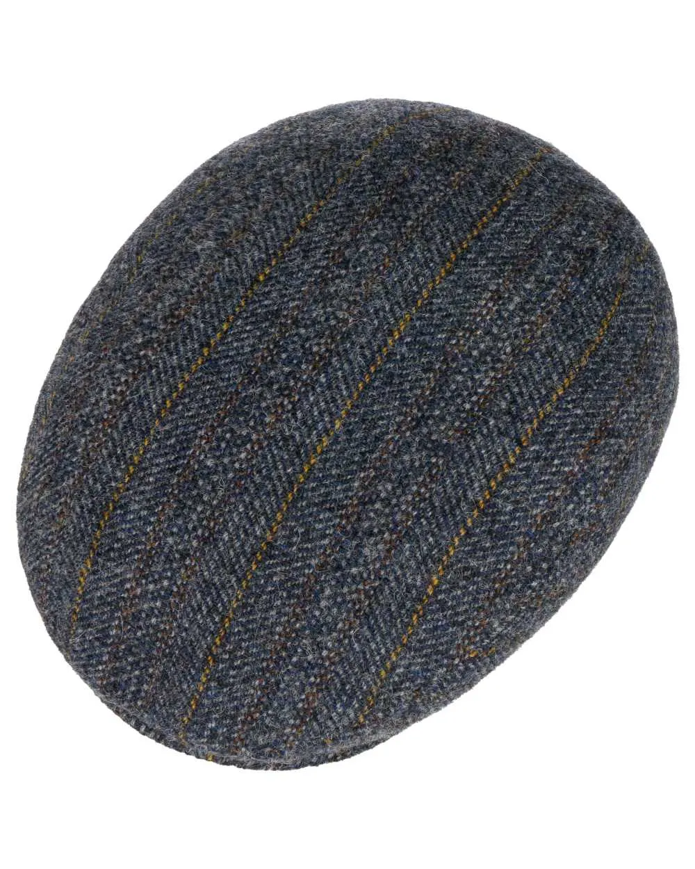 Stetson Kent Herringbone Stripe Flat Cap