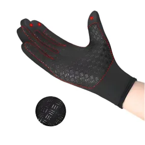 Touch Screen Waterproof Sports Gloves With Fleece