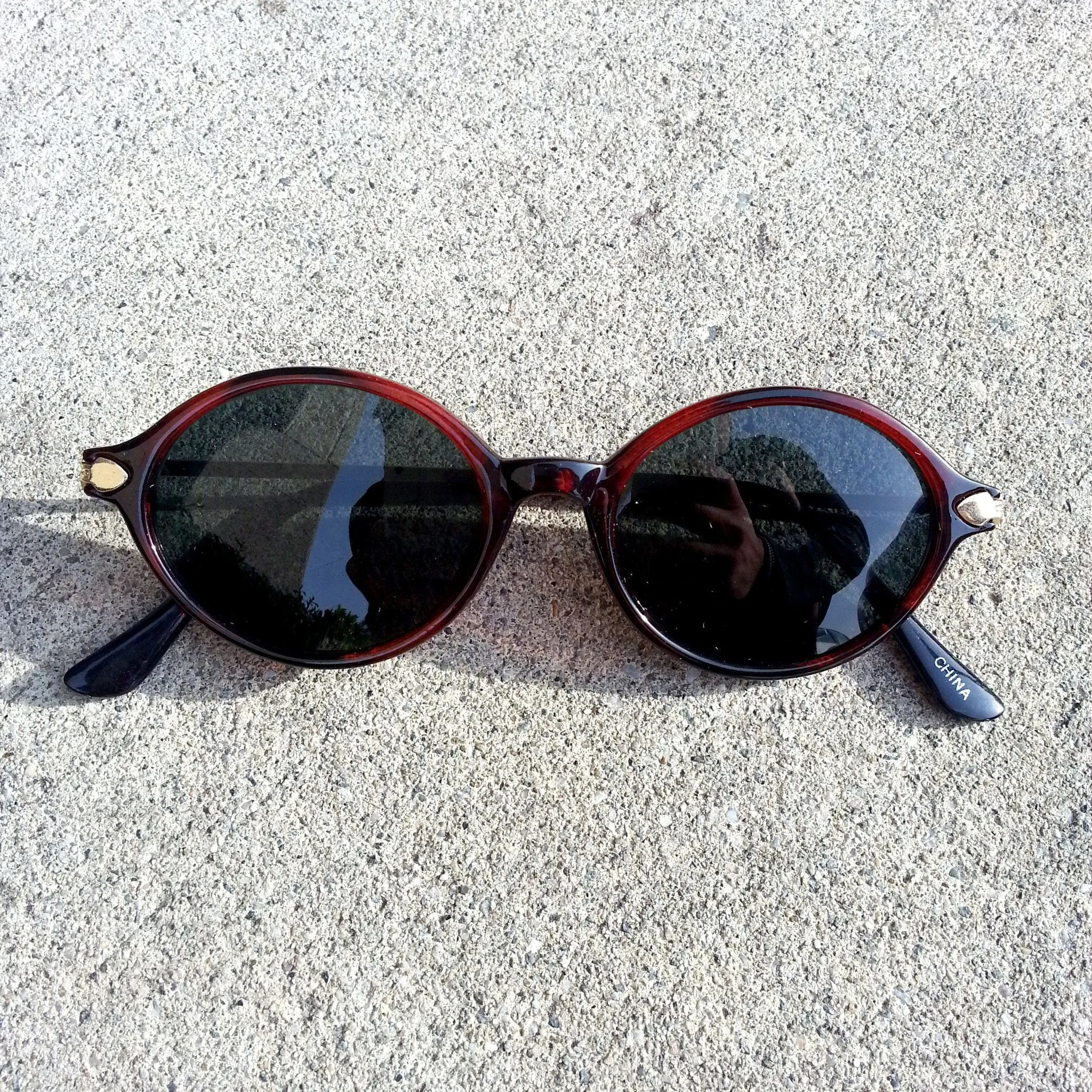 True Vintage 1960's Oval Spectacle Sunglasses