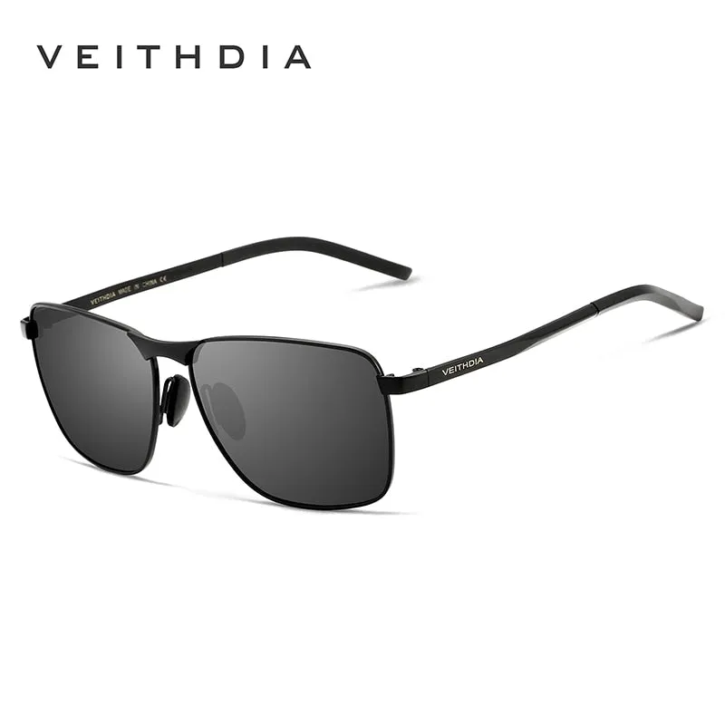 VEITHDIA Men's Designer Alloy Frame Polarized Mirrored Sunglasses