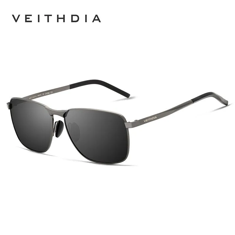 VEITHDIA Men's Designer Alloy Frame Polarized Mirrored Sunglasses