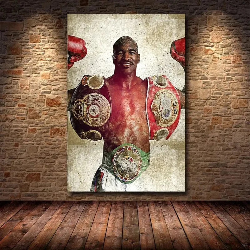 Vintage Boxing UFC Gloves Artwork Oil Canvas Prints