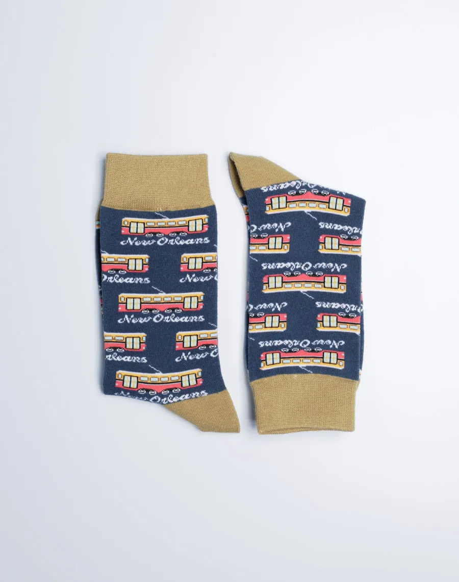 Women's New Orleans Streetcar Crew Socks