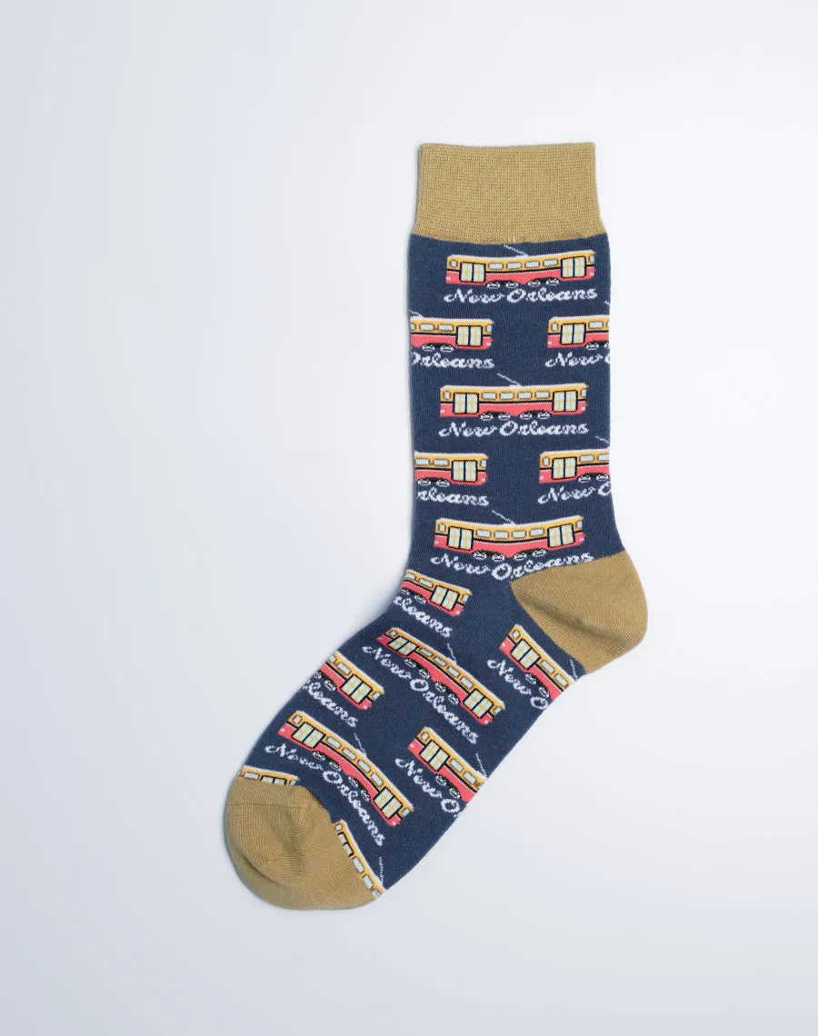 Women's New Orleans Streetcar Crew Socks